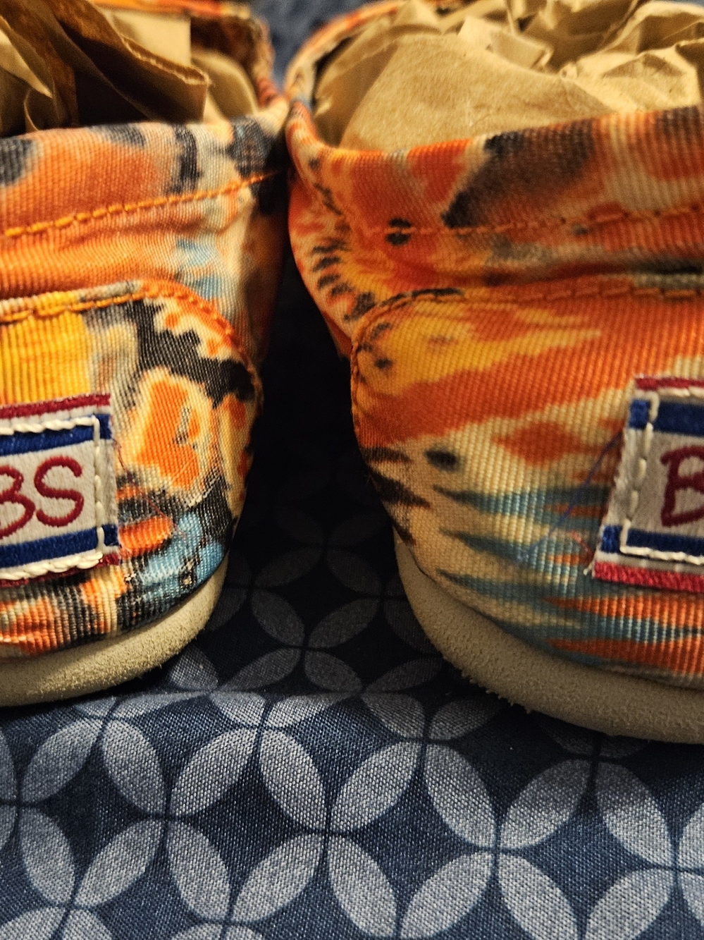 BOBS from Skechers Orange Multi Slip-On Flats - Picture 6 of 6